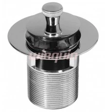 TOP PLAY Выпуск с пробкой осевого вращения(с отверстием для перелива) дл. 75 мм, латунь , WIRQUIN