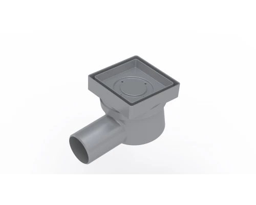 Трап водосток напольный TREND Keramik 100*100 под керамическую плитку, D50 боковой, BERGES