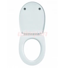 Сиденье MARBELLA белое, полипропилен, микролифт, быстросъем, WIRQUN