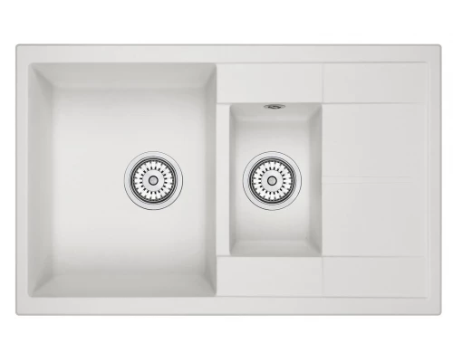 Кухонная мойка GRANULA (7802, АРКТИК)