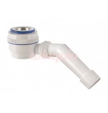 Сифон для душевого поддона с нержавеющей чашкой D70мм. и гибкой трубой  (1 1/2- D40/50), VIRPLAST