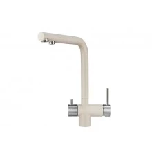 2305, ПИРИТ Смеситель для кухни однорыч., с подкл. для питьевой воды, беж., GRANULA