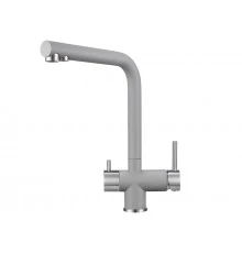 2305, АЛЮМИНИУМ Смеситель для кухни однорыч., с подкл. для питьевой воды ,GRANULA