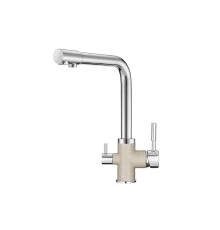 3015, XРОМ/ПИРИТ Смеситель для кухни однорыч., с подкл. для питьевой воды GRANULA