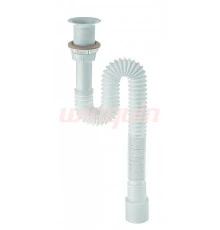 Сифон гофрированный 1¼ х 40/50 мм, L800 мм, выпуск пластик