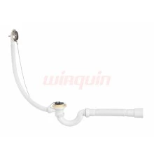 Слив-перелив с сифоном  "S-образный" 1½ х 40 мм с гофротрубой 40x40/50 мм