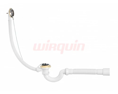 Слив-перелив с сифоном  "S-образный" 1½ х 40 мм с гофротрубой 40x40/50 мм