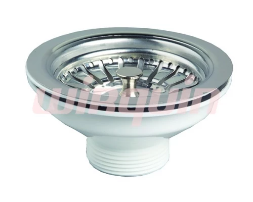 Выпуск для мойки из нерж. стали D 90, WIRQUIN