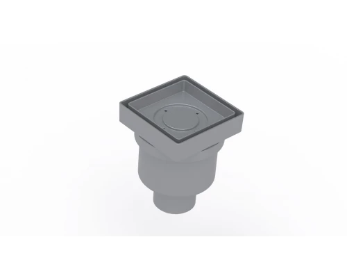 Трап водосток напольный TREND Keramik 100*100 под керамическую плитку, D50 вертикальный, BERGES