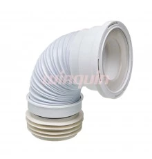 Труба для унитаза гофрированная армированная L190-330 мм, D110 мм, PUSH-FIT