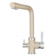 2015, ПИРИТ Смеситель для кухни однорыч., с подкл. для питьевой воды, беж., GRANULA