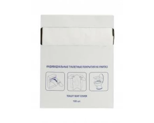Защитное покрытие на унитаз 1/4 сложения (100 шт)