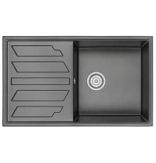 Кухонная мойка GRANULA (8601, ЧЕРНЫЙ)