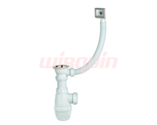 Сифон МИНОР с выпуском 1½ х 40 мм с переливом 