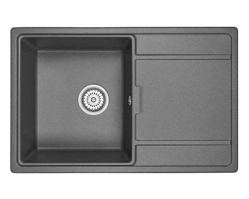 Кухонная мойка GRANULA (7804, ГРАФИТ)