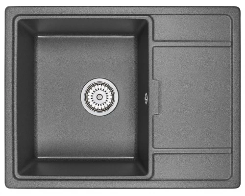 Кухонная мойка GRANULA (6503, ГРАФИТ)