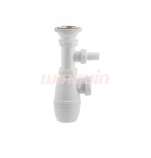 Сифон МИНОР 1¼ х 40 мм с отводом и с выпуском WIRQUIN