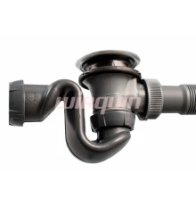 Слив-перелив SB500 полуавтомат, вентиль и клапан латунь хром, L500 мм