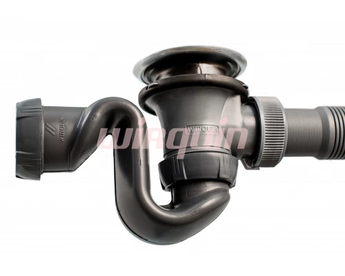 Слив-перелив SB500 полуавтомат, вентиль и клапан латунь хром, L500 мм