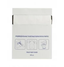 Защитное покрытие на унитаз 1/4 сложения (100 шт) 