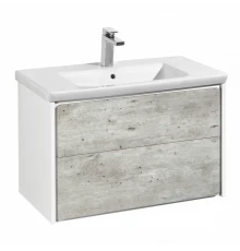 RONDA Тумба под раковину GAP 80, бетон/белый глянец, ROCA
