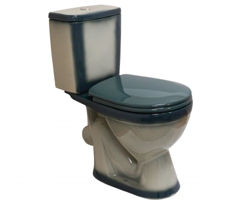 ЛИРА Унитаз-компакт наклон. вып., с арматурой, сиденьем, креплением, зеленый. ROSA