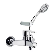 Смеситель для ванны наружнего монтажа однорычажный с душевым комплектом YPSILON PLUS 6405T3