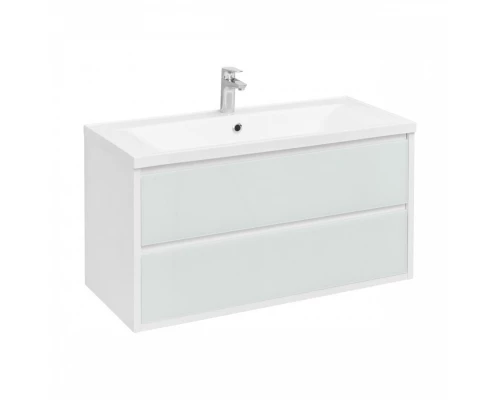 Тумба РИМИНИ 100 new,бел.гл.(под раковину АЙРИС 100,АЙРИС М 100, ПРЕМЬЕР М 100, БРУК 100)