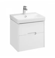 Тумба ОЛИВИЯ 55, подвесная, 2 ящ., белая матовая (под раковину АДРИАНА 55)