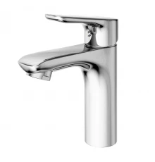 Selena Смеситель для умывальника,монолит.излив ,р/ОД,хром, LM, LM0806C