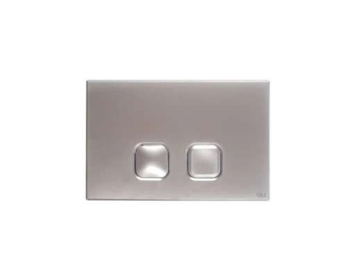 070827 Панель механ. двойная PLAIN, пластик, хром глянцевый, OLI 