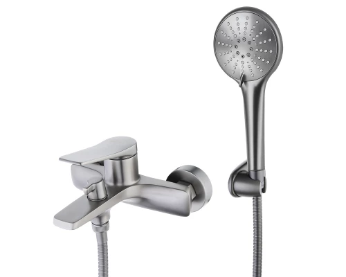 Bronx Смеситель для ванны, монолит.корот.излив168мм лейка ,р/ОД, графит, LM, LM3714GM