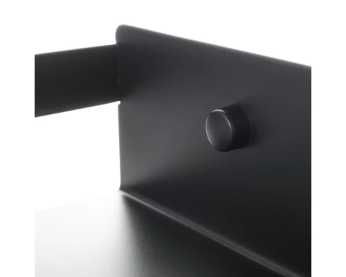 Полка прямоугольная одноэтажная FIXSEN HOTEL черная (FX-31003G)