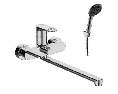 RS33 Смеситель для ванны, круг.пов.излив 350мм, р/ОД, хром, ROS, RS33-32