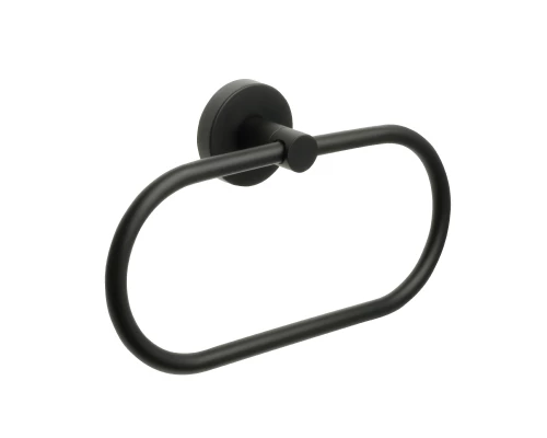 Полотенцедержатель кольцо черный FIXSEN Comfort Black FX-86011)
