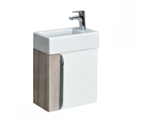 Тумба ВИТА 46, белая, ясень шимо (под раковину ЭРИС 46)