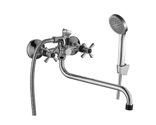 DR51 Смеситель для ванны, пов.излив 300мм, р/ДВ, хром, DR, DR51045-Black