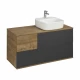 Тумба ТЕРРА 105, дуб кантри, антрацит (под раковину MILA 35, Одри 42, Лола 60)