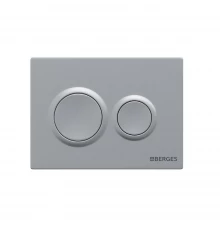 Кнопка  для инсталляции NOVUM O2, хром матовый, BERGES