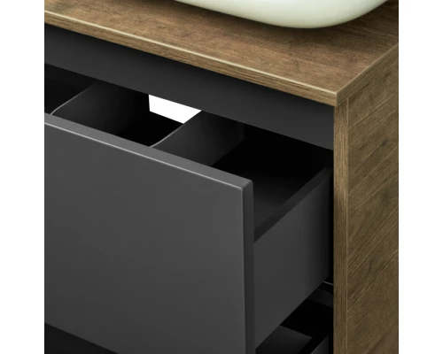 Тумба ТЕРРА 105, дуб кантри, антрацит (под раковину MILA 35, Одри 42, Лола 60)