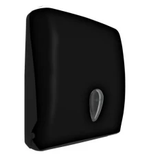 Диспенсер для бумажных полотенец пластмассовый чёрный