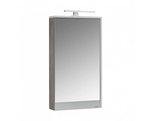 Зеркальный шкаф ЭММА 46, белая, дуб навара