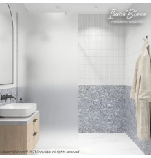 Душевая перегородка IBERICA BLANCA Mod.602 Walk In матовое стекло/хром 100х200см (IB602.MC.200.100)