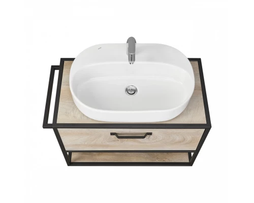 Тумба ЛОФТ ФАБРИК 80, дуб эндгрейн (под раковину ФАБИА 80, VICTORIA-N 80, ОДРИ)