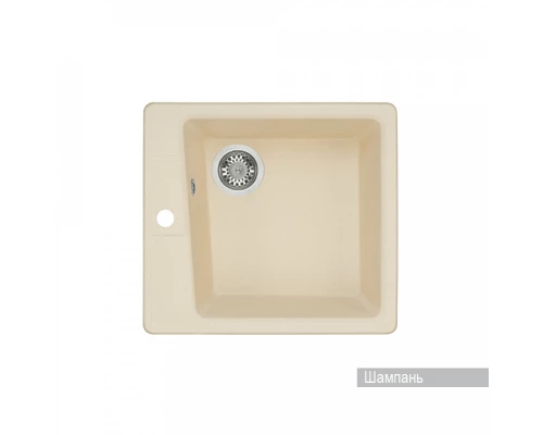 Мойка для кухни  Парма  510x470x175 мм, квадратная, шампань