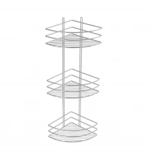 Полка угловая трехэтажная серый Fixsen FX-710-3