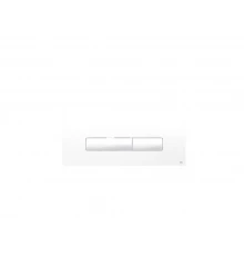 139184 Панель механ. двойная Glam, пластик, белый, OLI