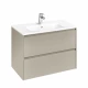 ONA Модуль для раковины 800 мм, 785x450x565 мм, с 2 ящиками, бежево-серый матовый, ROCA