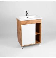 Тумба под раковину VIANT БОСТОН 50 напольная дуб вотан/белый (VBOS50CO-T1ST)