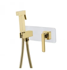 Mista Смеситель для биде, гигиен.душ встраиваемый р/ОД, белый/золото, LM, LM6419WG